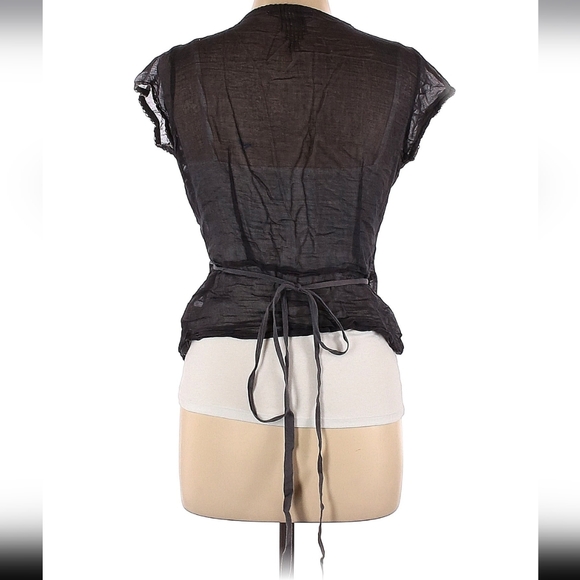 FP short sleeve wrap blouse - Picture 2 of 2